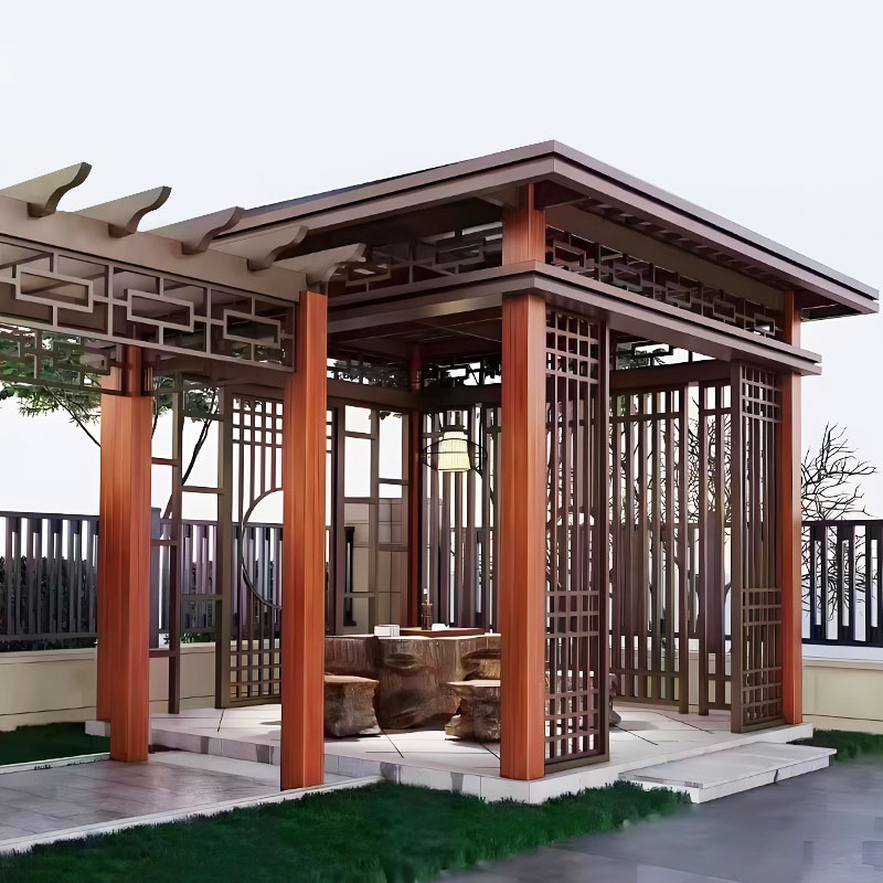 Pergola artistica in lega di alluminio