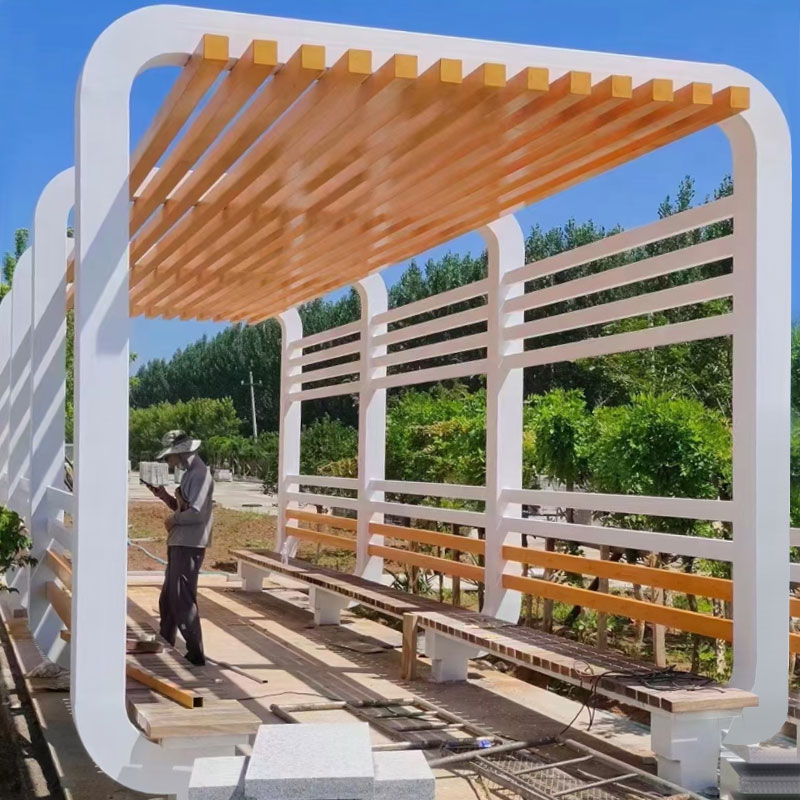 Pergola artistica in acciaio inox